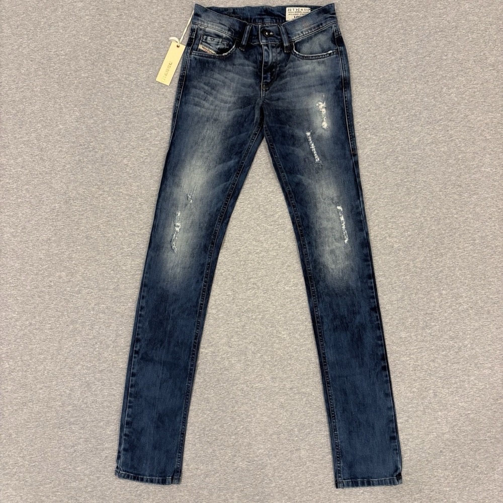 VTG NEW Diesel Livy Jeans Women's Size 24x32 (Fits 25x33.5) Blue Slim Italy NWT